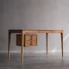 Desk en Noyer et Frêne, Style Moderne, 140 cm, 5 Tiroirs